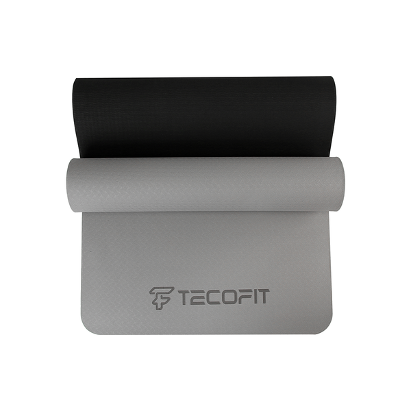 Коврик для йоги и фитнеса TECOFIT Black-Grey (TOP18013825/1) TOP18013825/1 фото
