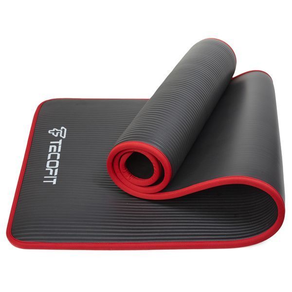Коврик/мат TECOFIT NBR с отделкой края тканью 183x61x1 см Blue-Black + чехол-сумка в подарок (TOP18124795) TOP18124795 фото