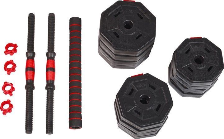 Регулируемый набор TECOFIT пластиковых гантелей 20 кг (TOP20126660) TOP20126660 фото